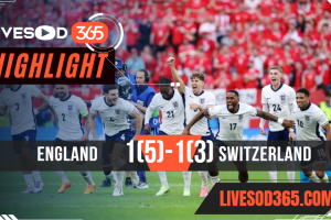ไฮไลท์ฟุตบอลวันนี้ ยูโร 2024 อังกฤษ -vs- สวิตเซอร์แลนด์ 07/07/2567